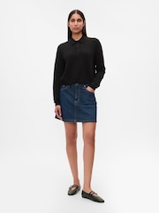 Gap Black CashSoft Polo Jumper - Image 3 of 4