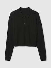 Gap Black CashSoft Polo Jumper - Image 4 of 4