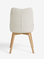 Set of 2 Tweedy Weave Light Grey Birkley Dining Chairs - Image 7 of 9