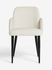 Natural Clara Black Leg Dining Chairs - Image 4 of 8
