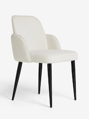 Natural Clara Black Leg Dining Chairs - Image 5 of 8