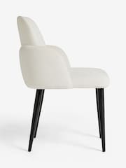 Natural Clara Black Leg Dining Chairs - Image 6 of 8