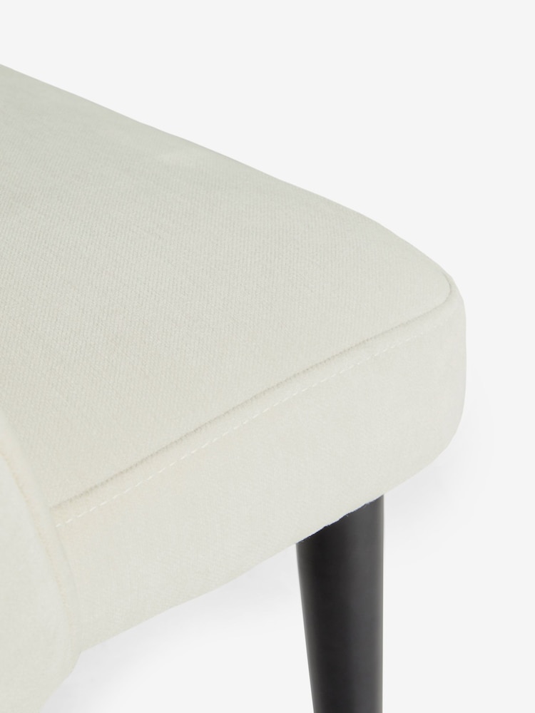Natural Clara Black Leg Dining Chairs - Image 8 of 8
