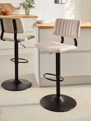 Arona Faux Leather Natural Aiden Bar Stool - Image 1 of 8