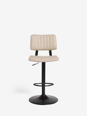 Arona Faux Leather Natural Aiden Bar Stool - Image 2 of 8