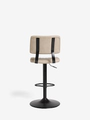 Arona Faux Leather Natural Aiden Bar Stool - Image 6 of 8