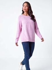 Roman Pink Petite Pearl Detail Knit Jumper - Image 2 of 5