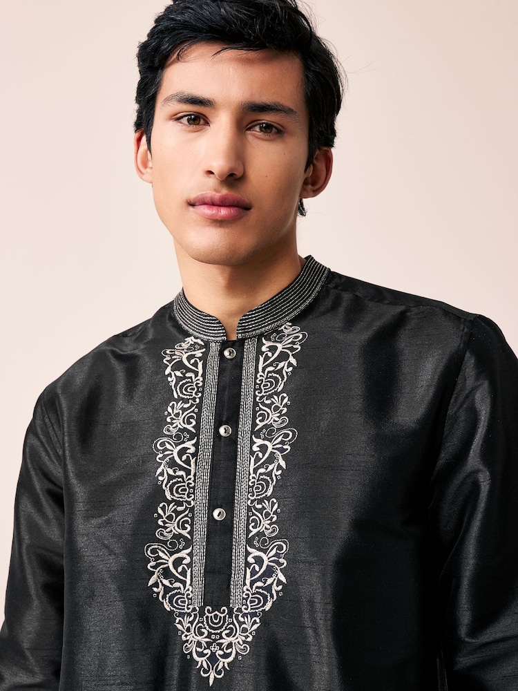 Чорний - Довгі сорочки Kurta - Image 5 of 10
