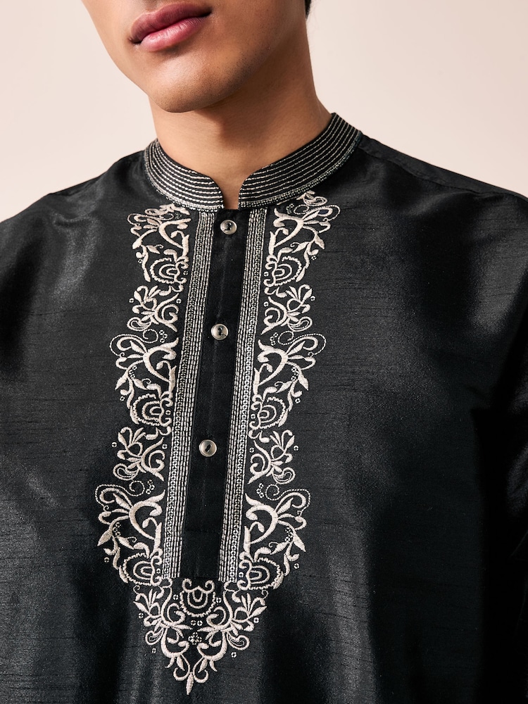 Чорний - Довгі сорочки Kurta - Image 6 of 10