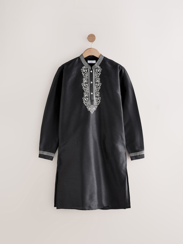 Чорний - Довгі сорочки Kurta - Image 8 of 10