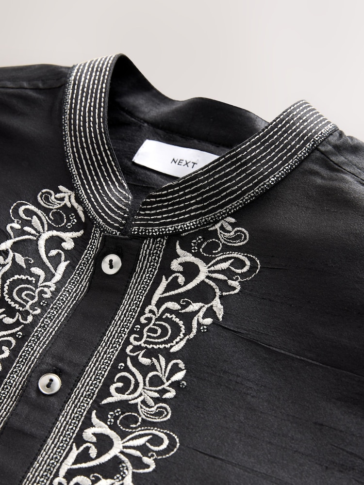 Чорний - Довгі сорочки Kurta - Image 9 of 10