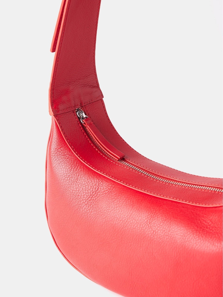 Mint Velvet Red Leather Cross-Body Bag - Image 3 of 3