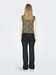 ONLY Animal Leopard Print Quilted Waistcoat - Image 4 of 6