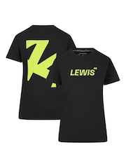 Fanatics Womens F1 Mercedes AMG Petronas Lewis Hamilton 44 Black T-Shirt - Image 1 of 3