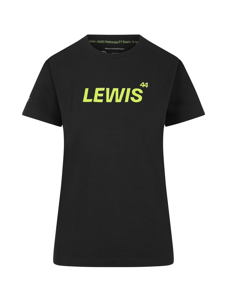 Fanatics Womens F1 Mercedes AMG Petronas Lewis Hamilton 44 Black T-Shirt - Image 3 of 3
