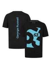 Fanatics Blue F1 Mercedes AMG Petronas George Russell 63 T-Shirt - Image 1 of 3