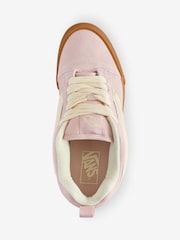 Vans Womens Pink Knu Skool Trainers - Image 3 of 4