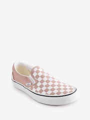 Vans Womens Classic Slip-On Check Trainers - Image 2 of 4
