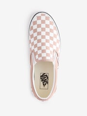 Vans Womens Classic Slip-On Check Trainers - Image 3 of 4