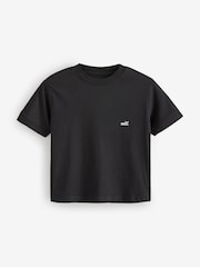 self. Black Crop 100% Cotton T-Shirt - Image 7 of 9