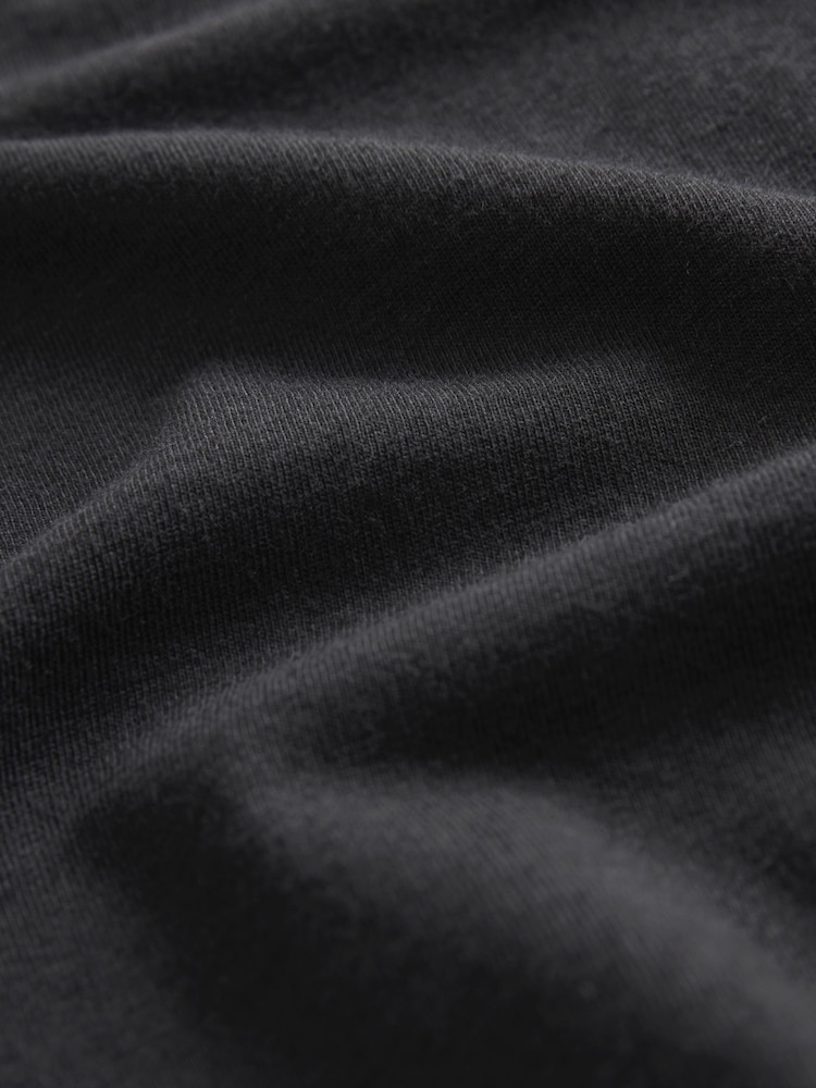 self. Black Crop 100% Cotton T-Shirt - Image 9 of 9