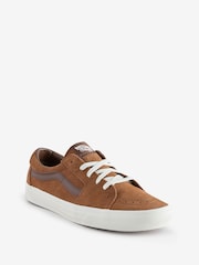 Vans Mens SK8 Low Brown Trainers - Image 2 of 4