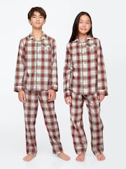 Gap Red Long Sleeve Flannel Pyjama Set (4-13yrs) - Image 1 of 8