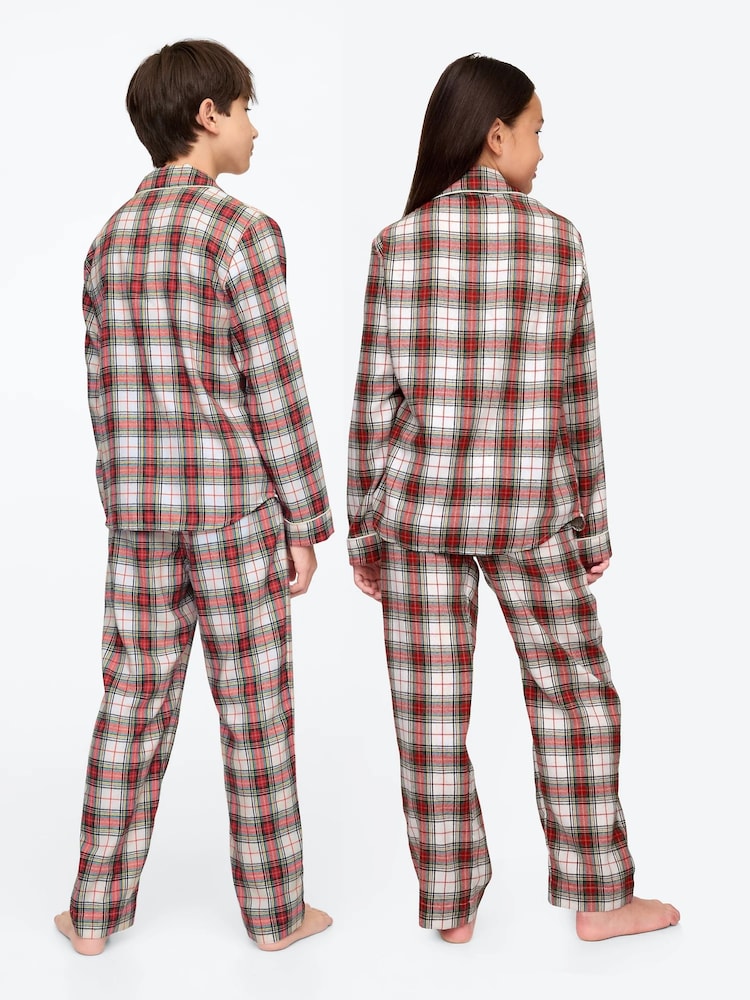 Gap Red Long Sleeve Flannel Pyjama Set (4-13yrs) - Image 2 of 8