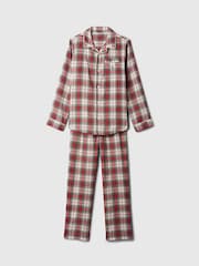 Gap Red Long Sleeve Flannel Pyjama Set (4-13yrs) - Image 7 of 8