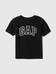 Gap Black Logo Short Sleeve Crew Neck T-Shirt (Newborn-5yrs) - Image 1 of 3