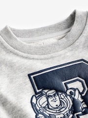 Gap Grey Buzz Lightyear Disney Toy Story Varisty Logo Sweatshirt (6mths-5yrs) - Image 4 of 4