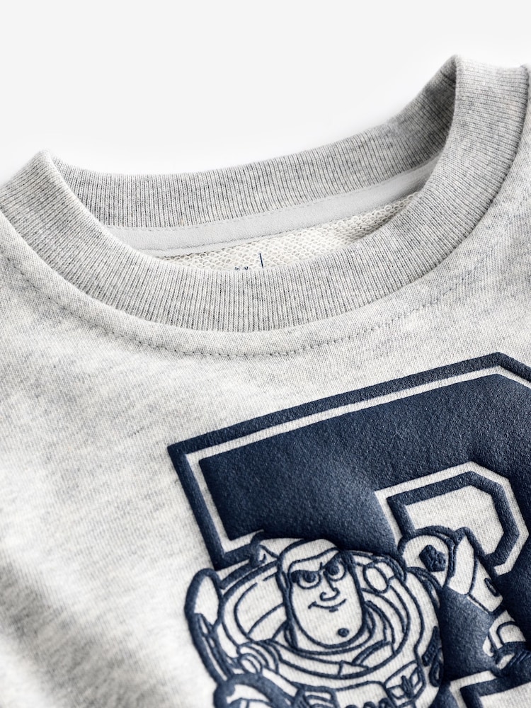 Gap Grey Buzz Lightyear Disney Toy Story Varisty Logo Sweatshirt (6mths-5yrs) - Image 4 of 4