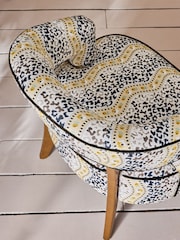 Cath Kidston Leopard Wiggle Ochre and Natural Remi Accent Chair - Image 4 of 9