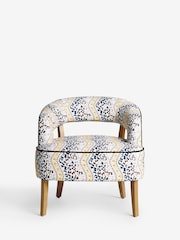 Cath Kidston Leopard Wiggle Ochre and Natural Remi Accent Chair - Image 5 of 9
