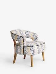 Cath Kidston Leopard Wiggle Ochre and Natural Remi Accent Chair - Image 8 of 9