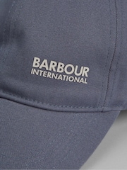 Barbour® International Blue Albury Sports 100% Cotton Cap - Image 4 of 4