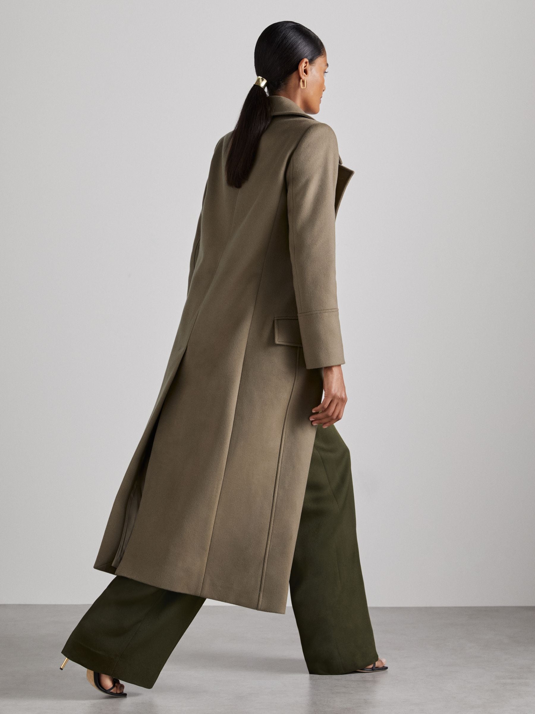 Reiss khaki coat discount