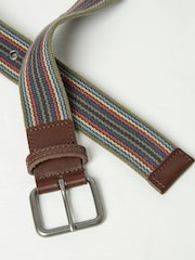 FatFace Khaki Green Rune Webbing Belt - Image 2 of 2