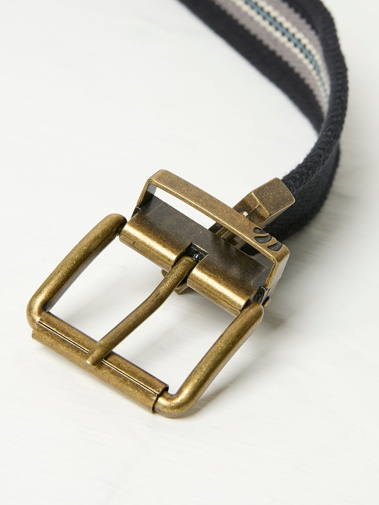 FatFace Washed Black Reversible Webbing Belt - Image 3 of 3