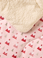 Night Lark Pink Santa 9 Tog Cosy Sherpa Throw - Image 2 of 4