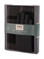 Totes Mens Wool Blend Winter Scarf and Thermal Lined Gloves - Imagen 2 de 4
