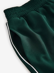 Green/White Piping Detail Crepe Wide Leg Trousers - Image 6 of 7