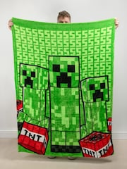 Minecraft Creeper Cushion Blanket - Image 1 of 6