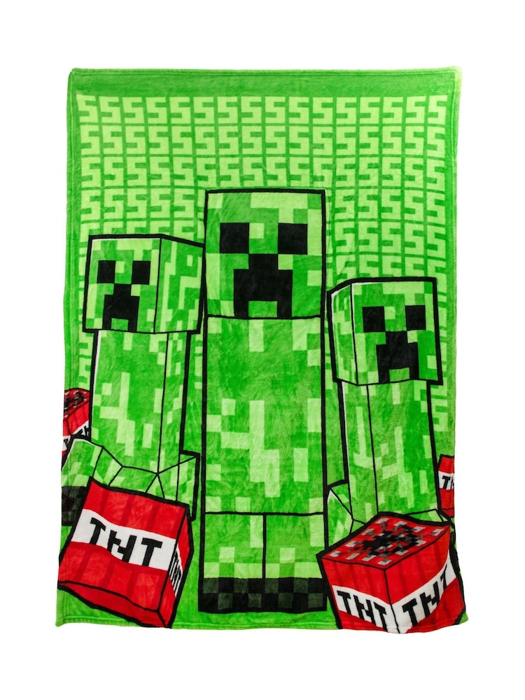 Minecraft Creeper Cushion Blanket - Image 2 of 6