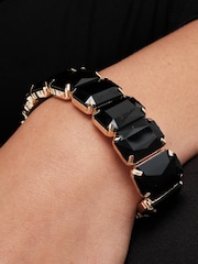 Mood Gold Tone Facet Statement Bracelet - Image 2 of 3