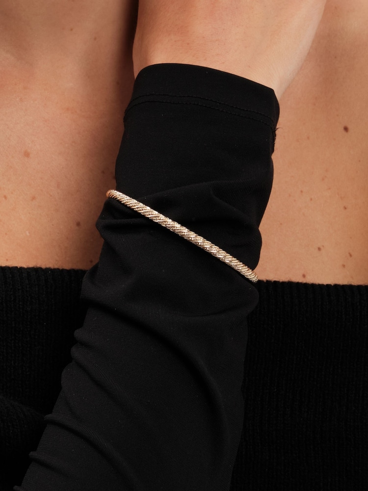 Mood Gold Tone Crystal Cuff Bracelet - Image 1 of 3 Mood Gold Tone Crystal Cuff Bracelet - Image 1 of 3