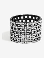 Mood Silver Tone Stretch Bracelet - Image 1 of 3