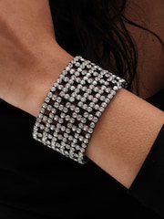 Mood Silver Tone Stretch Bracelet - Image 3 of 3