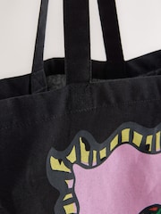 Black Tomato Napoli 100% Cotton Lightweight Shopper Bag - Image 6 of 8