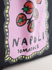 Black Tomato Napoli 100% Cotton Lightweight Shopper Bag - Image 7 of 8